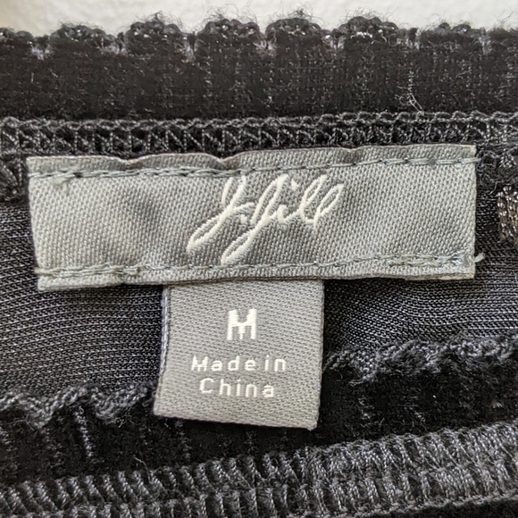 J Jill Velvet Black Asymmetric Skirt Size M - Picture 3 of 7